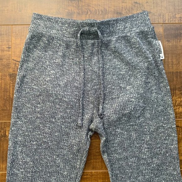 Gymshark Slounge High Waisted Knit Leggings in Grey Marl Size Small - Picture 3 of 13